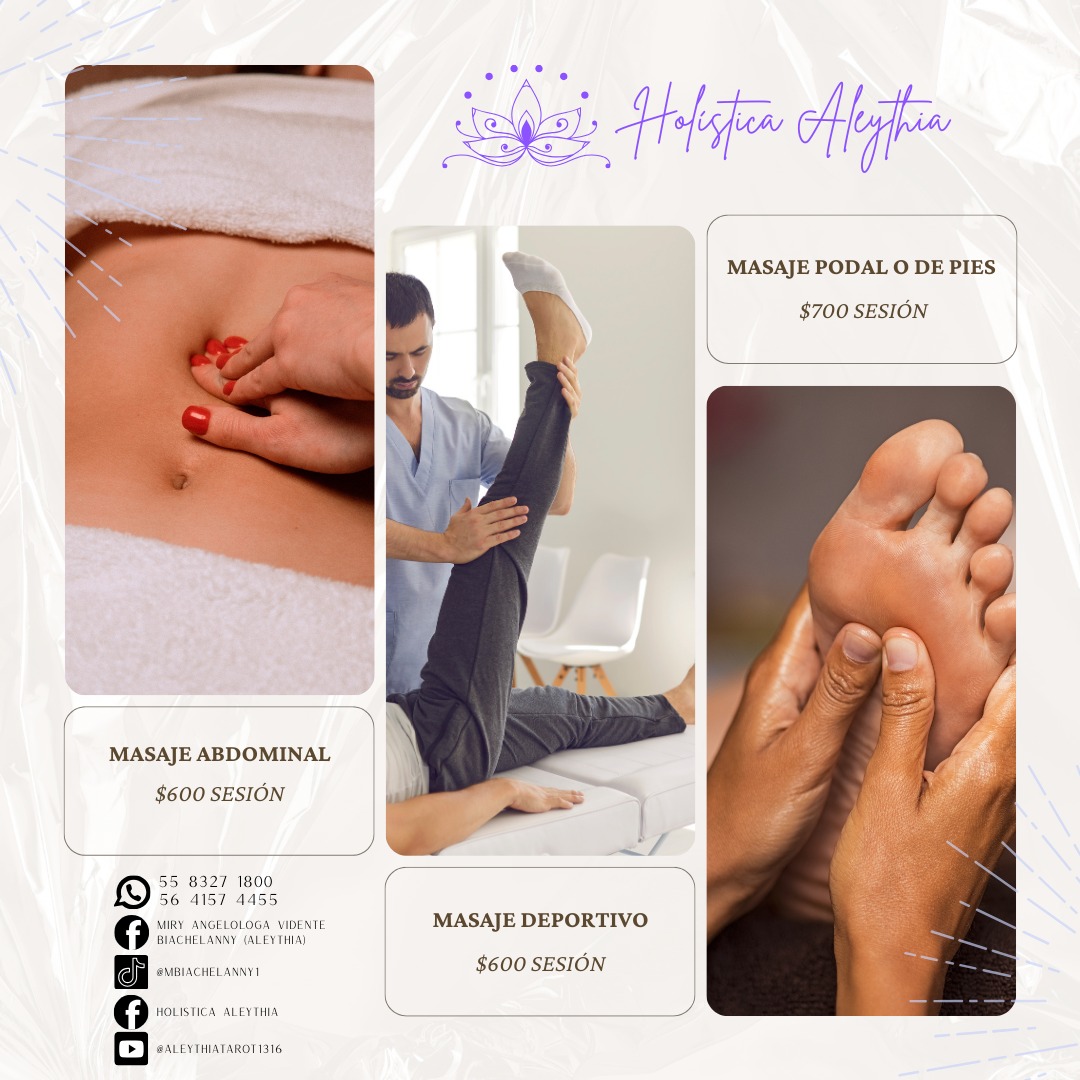 Material gráfico de servicios Holística Aleythia 2